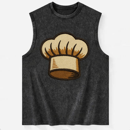 Chef Hat  - Vintage Washed Tank - Black