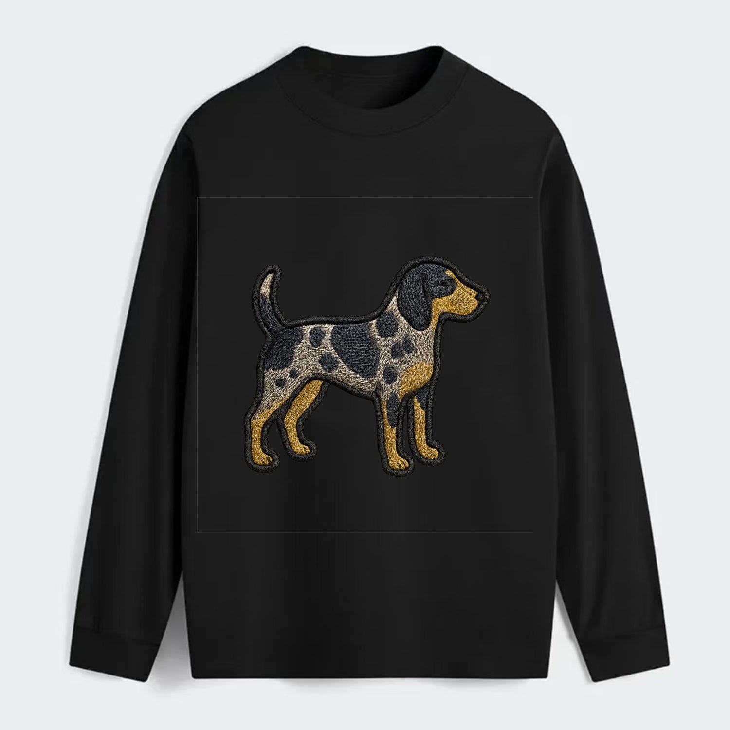 Bluetick Coonhound - Trendy spotted hound logo with prominent black - Classic Long Sleeve Shirt - Black