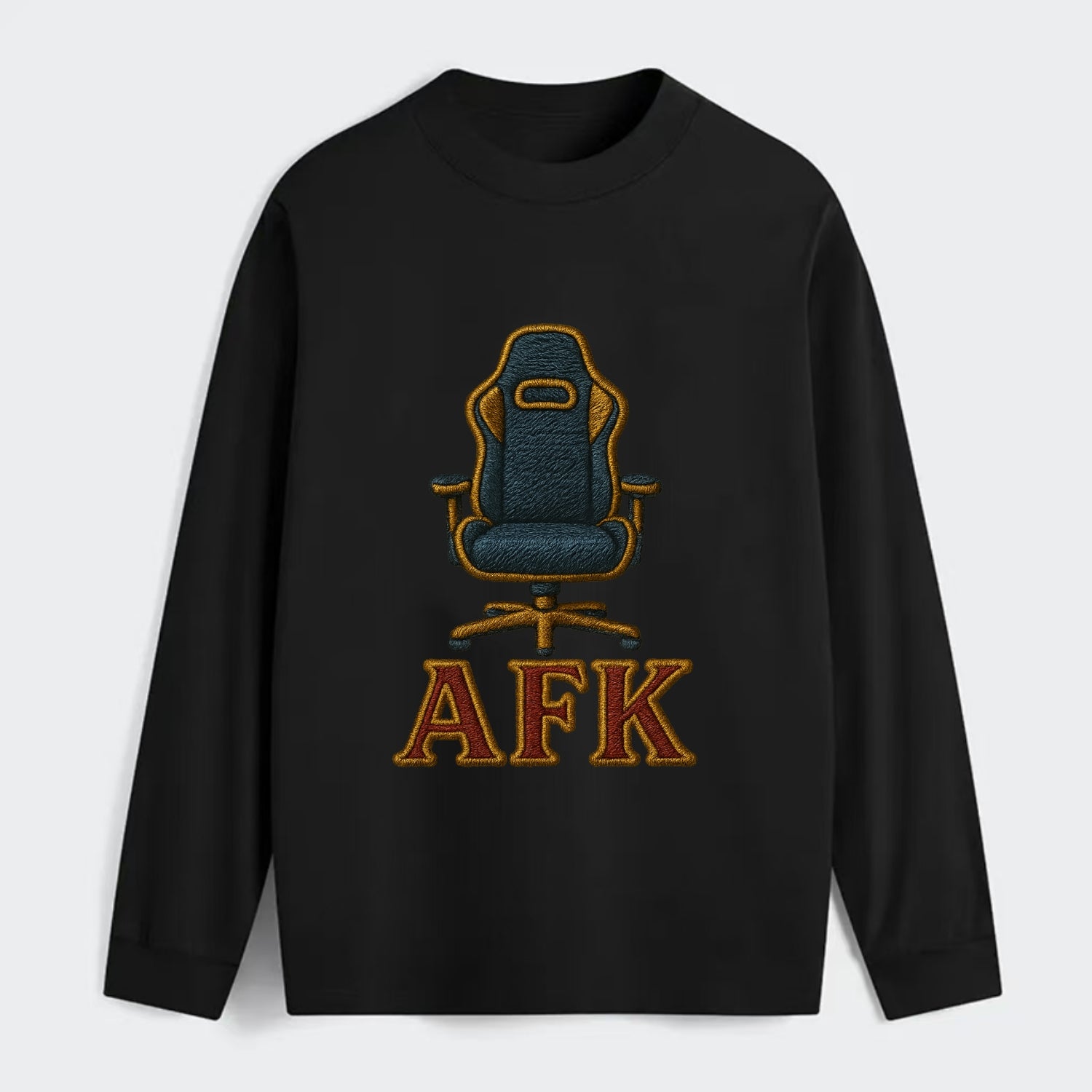 AFK   - Classic Long Sleeve Shirt - Black