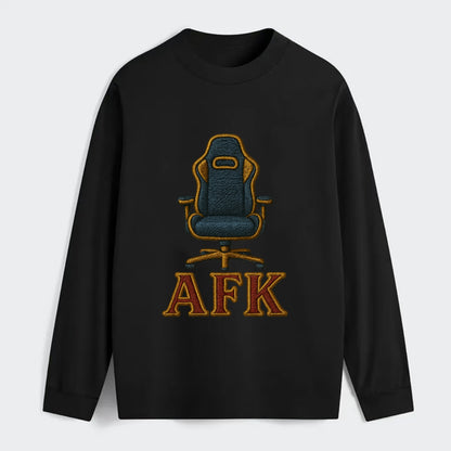 AFK   - Classic Long Sleeve Shirt - Black