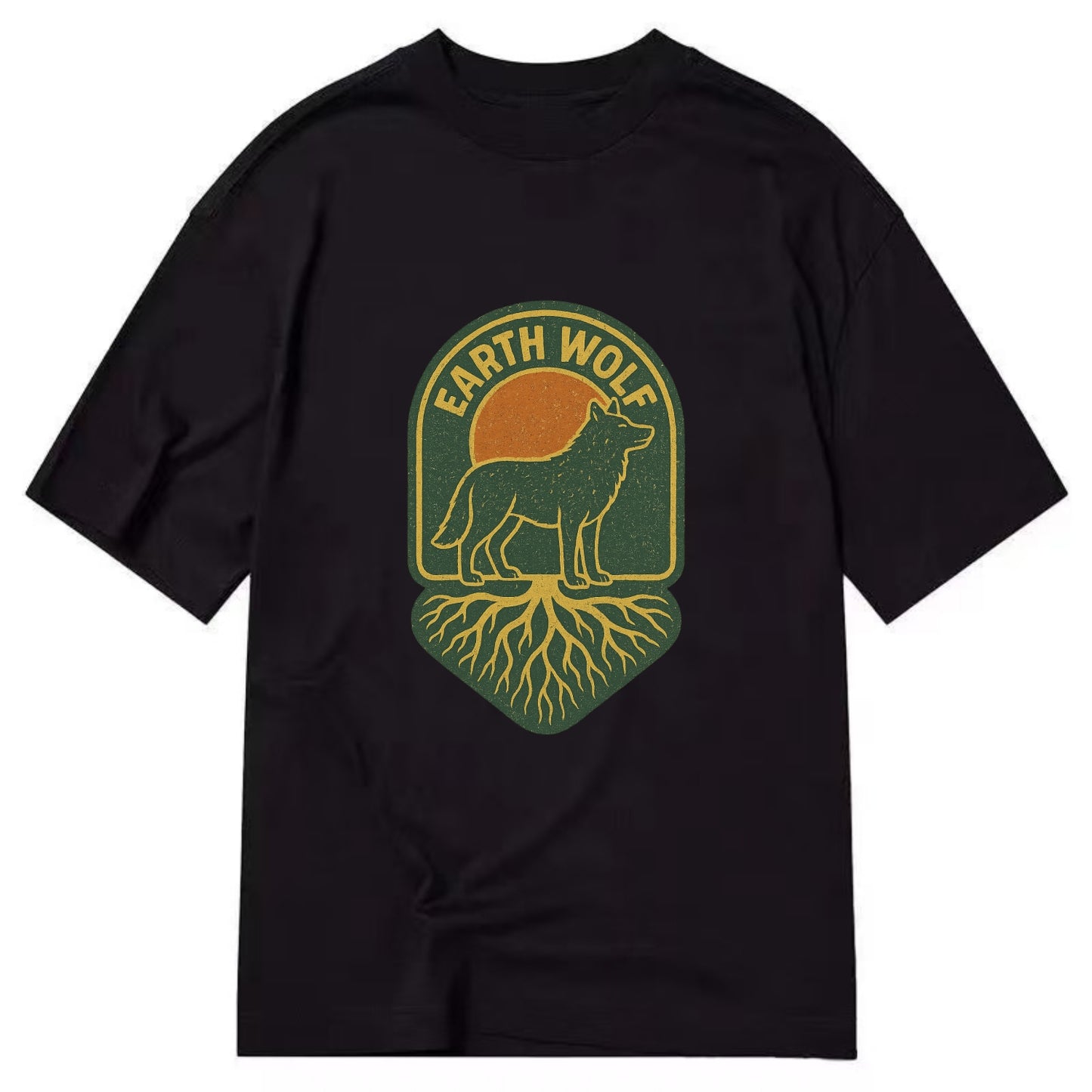 Earth Wolf Roots  - Classic T-shirt - Black