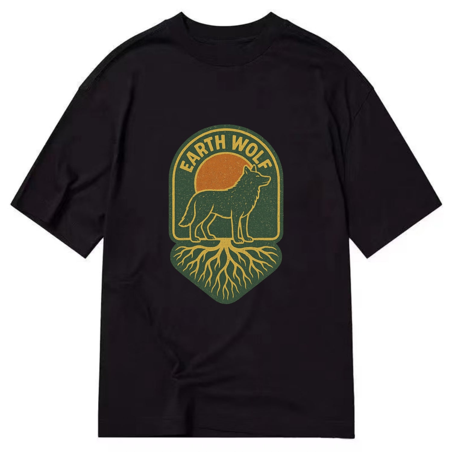 Earth Wolf Roots  - Classic T-shirt - Black