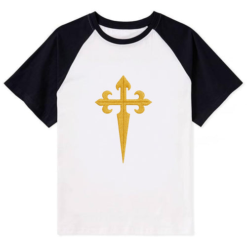 Order Of Santiago Cross - Contrast Raglan T-shirt