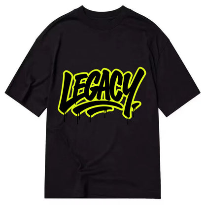 Bold typography design - "LEGACY" - what you leave behind, lasting impact - Classic T-shirt - Black