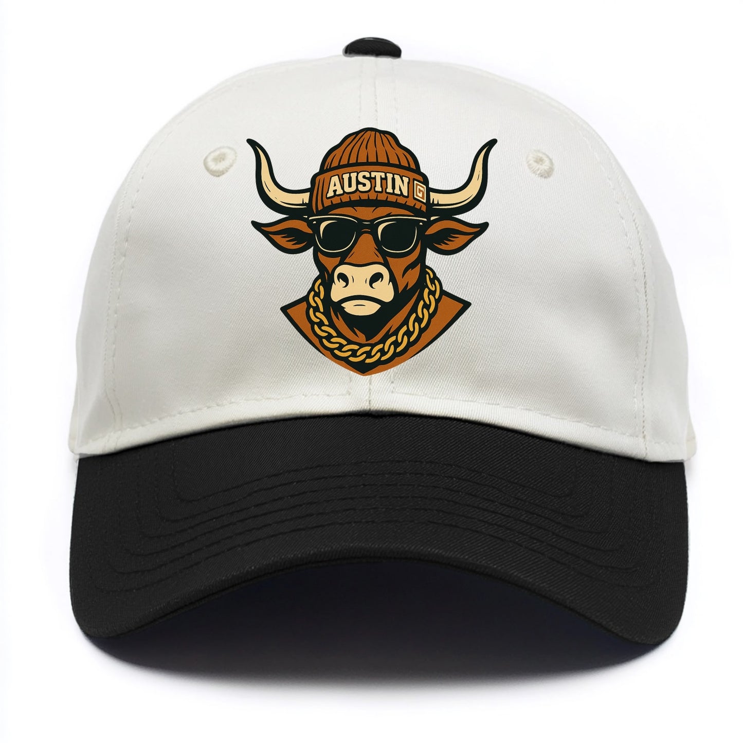 Austin Longhorn - Two Tone Cap - Black