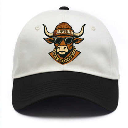 Austin Longhorn - Two Tone Cap - Black