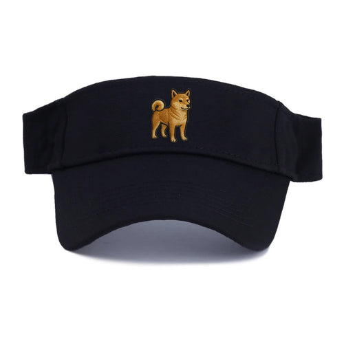 Shiba Inu - Trendy Japanese dog logo wit - Visor