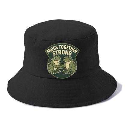 Frogs Together Strong 3 - Bucket Hat - Black