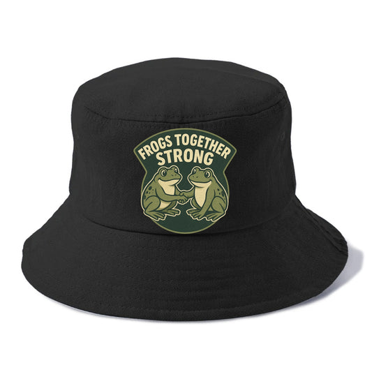 Frogs Together Strong 3 - Bucket Hat - Black