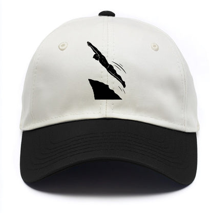 Cliff diver perfect form - Two Tone Cap - Black