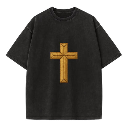 Rock Cross  - Vintage T-shirt - Black