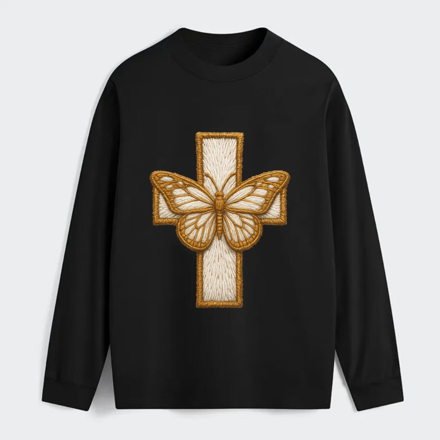 Resurrection Cross  - Classic Long Sleeve Shirt - Black