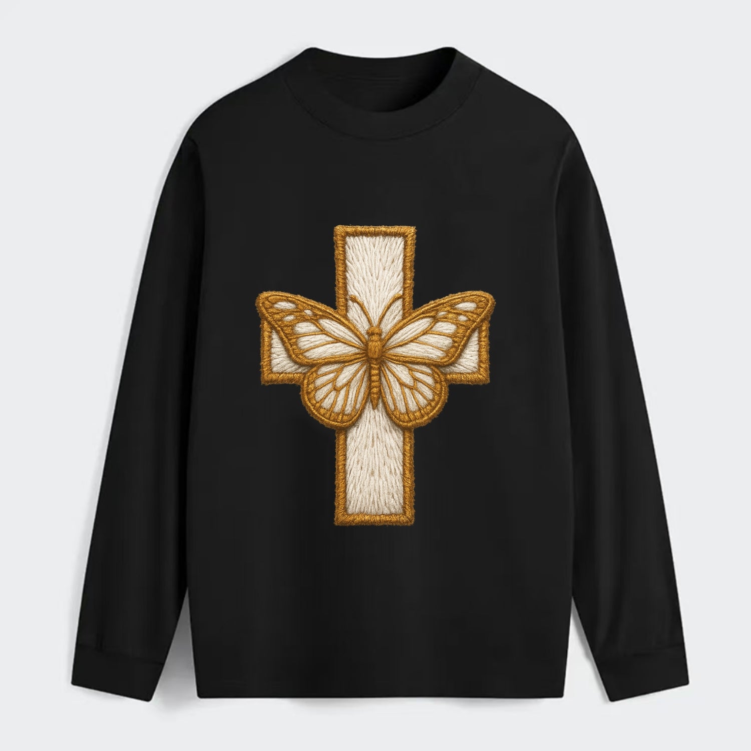 Resurrection Cross  - Classic Long Sleeve Shirt - Black