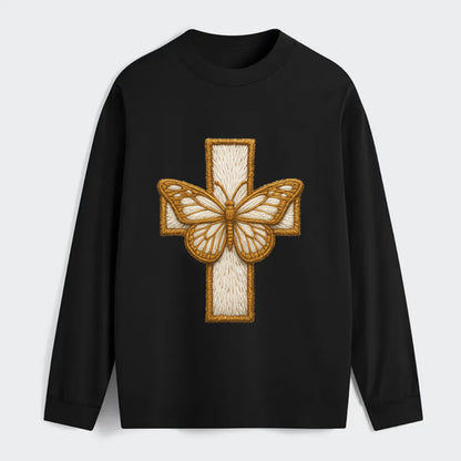 Resurrection Cross  - Classic Long Sleeve Shirt - Black