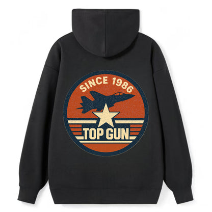 Top Gun Since 1986 - Classic Pullover Hoodie - Black