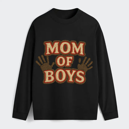 Mom Of Boys  - Classic Long Sleeve Shirt - Black