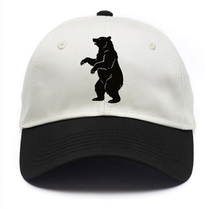 Bear standing on hind legs - Two Tone Cap - Black