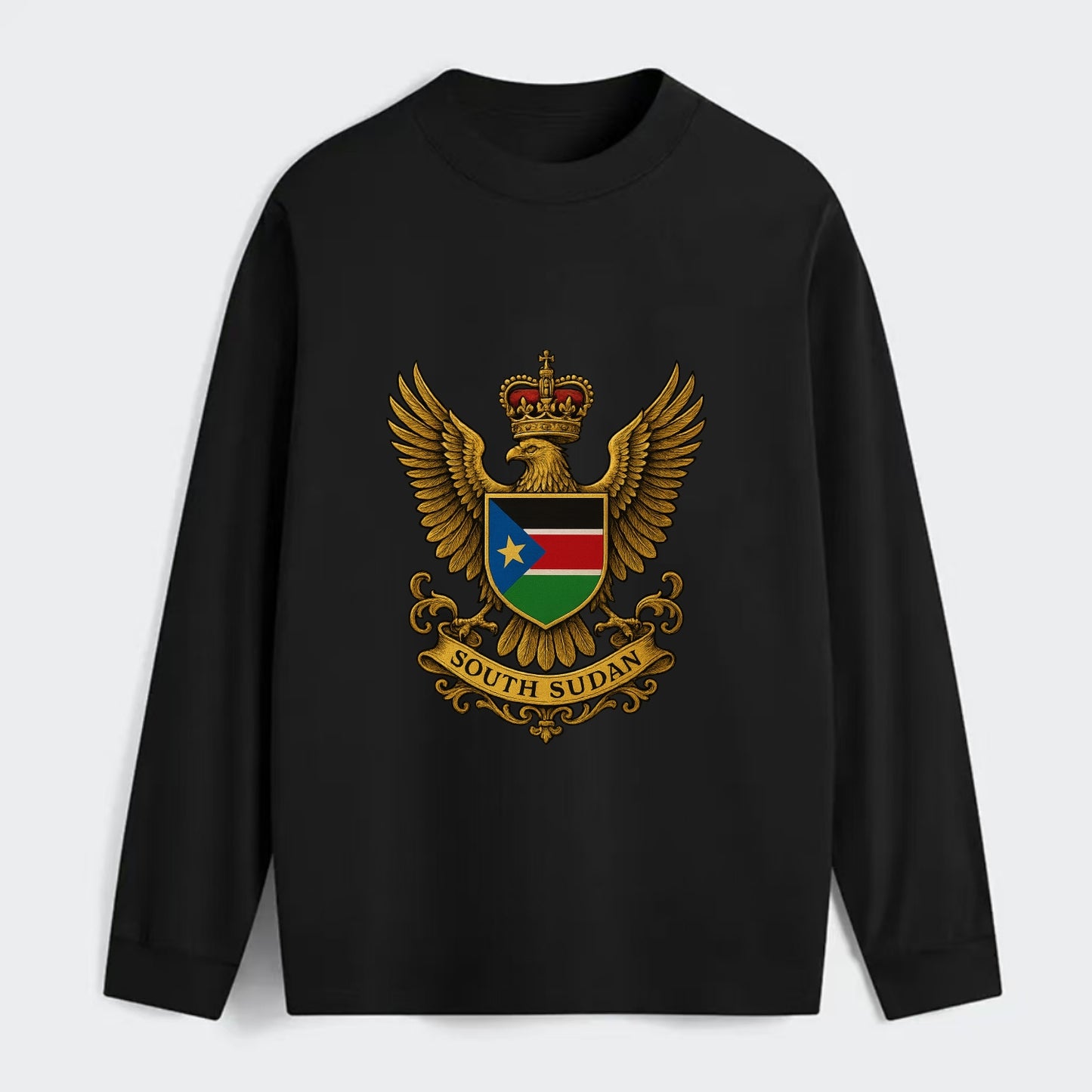 South Sudan Royal Logo - Classic Long Sleeve Shirt - Black