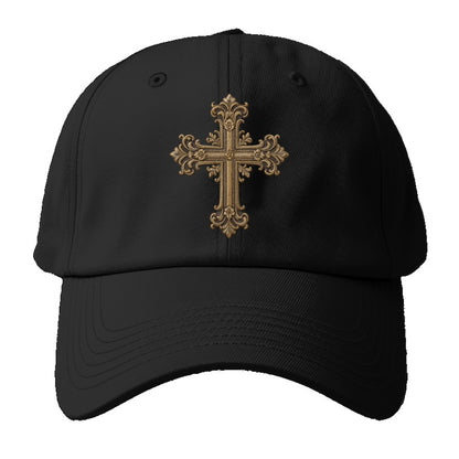 Victorian Cross  - Baseball Cap For Big Heads - Black