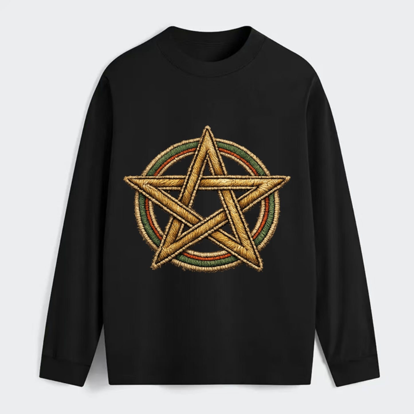 Pentacle Knot - Classic Long Sleeve Shirt - Black
