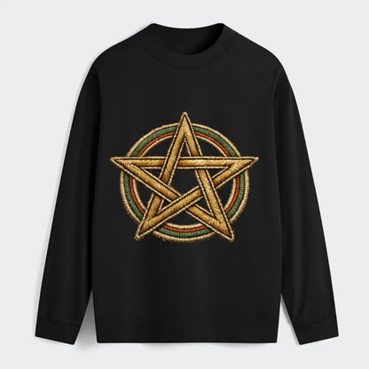 Pentacle Knot - Classic Long Sleeve Shirt - Black