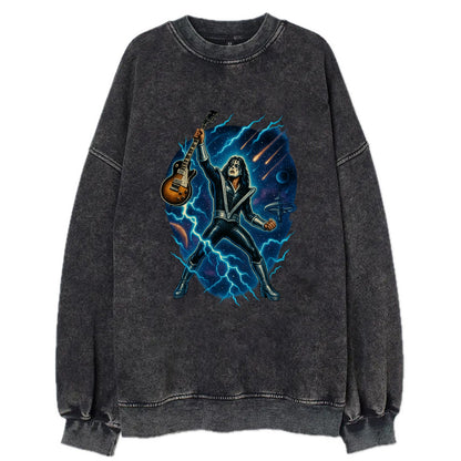 Ace Frehley Cosmic Solo - Vintage Sweatshirt - Black