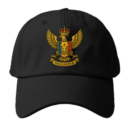 Moldova Heritage Badge - Baseball Cap For Big Heads - Black