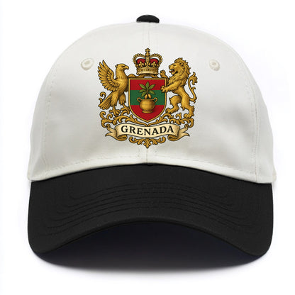 Grenada Heritage Badge  - Two Tone Cap - Black