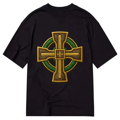 Durrow Cross - Classic T-shirt - Black