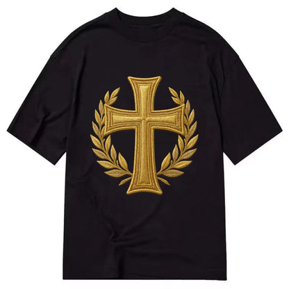 Victory Cross  - Classic T-shirt - Black