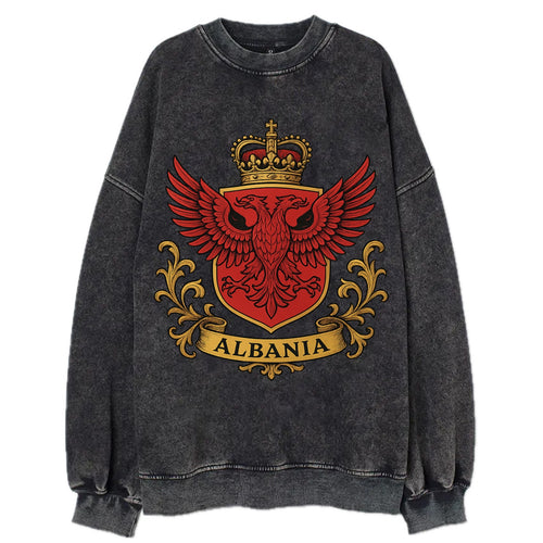 Albania Heritage Badge  - Vintage Sweatshirt