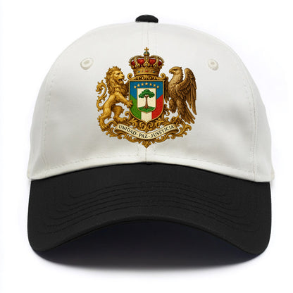 Equatorial Guinea Silk Cotton Tree Emblem - Two Tone Cap - Black