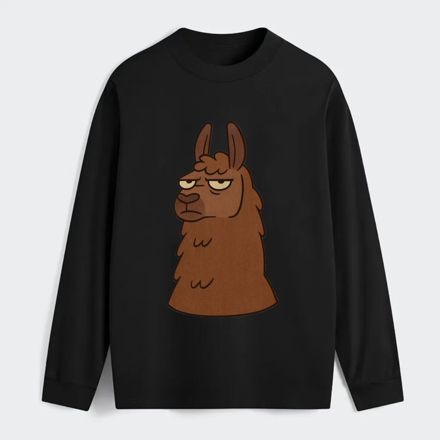 The Llama Judging Silently - Classic Long Sleeve Shirt - Black