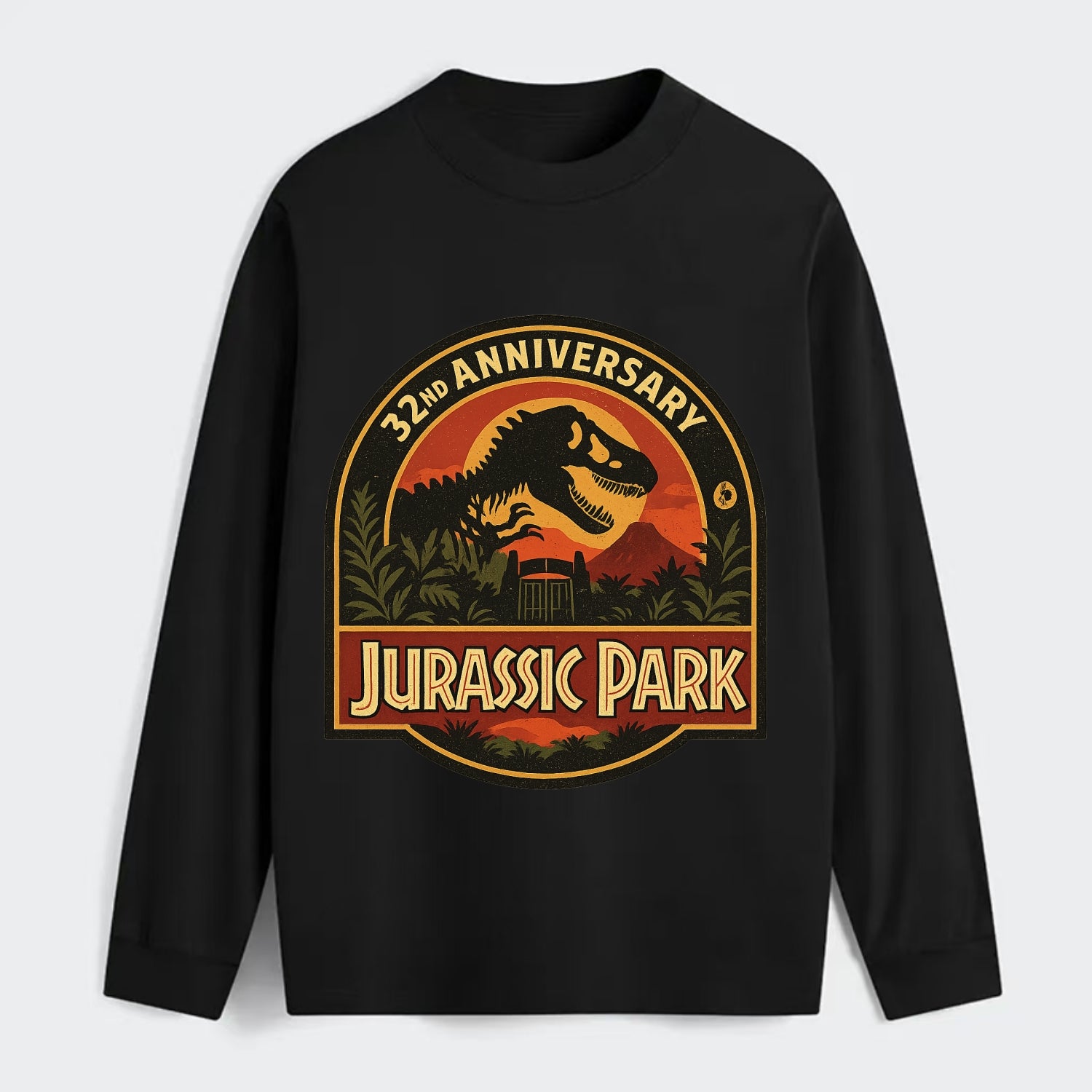 Jurassic Park 32nd Anniversary - Classic Long Sleeve Shirt - Black