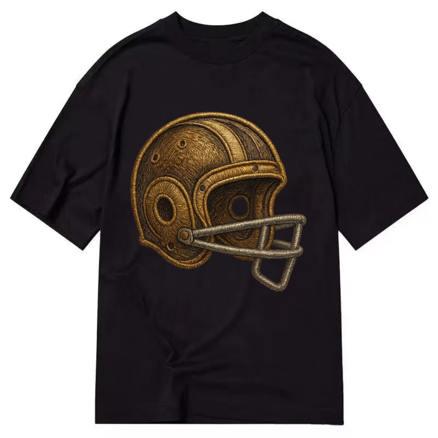 Football Helmet  - Classic T-shirt - Black
