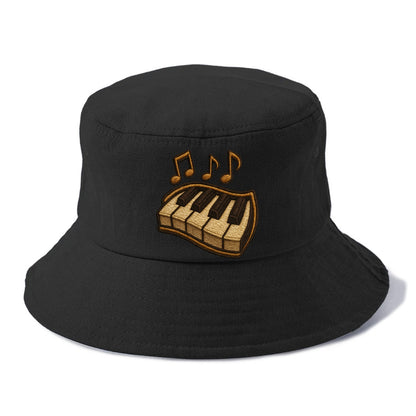 Piano Keys  - Bucket Hat - Black