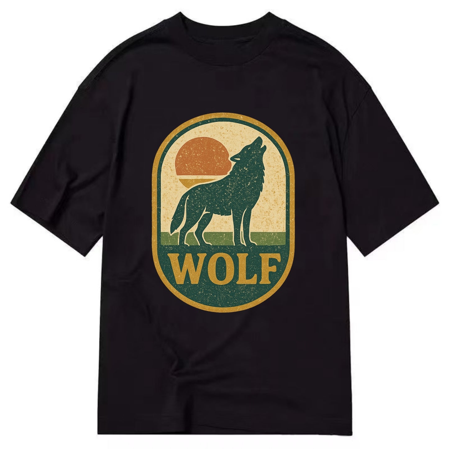 Carbon Fiber Wolf  - Classic T-shirt - Black