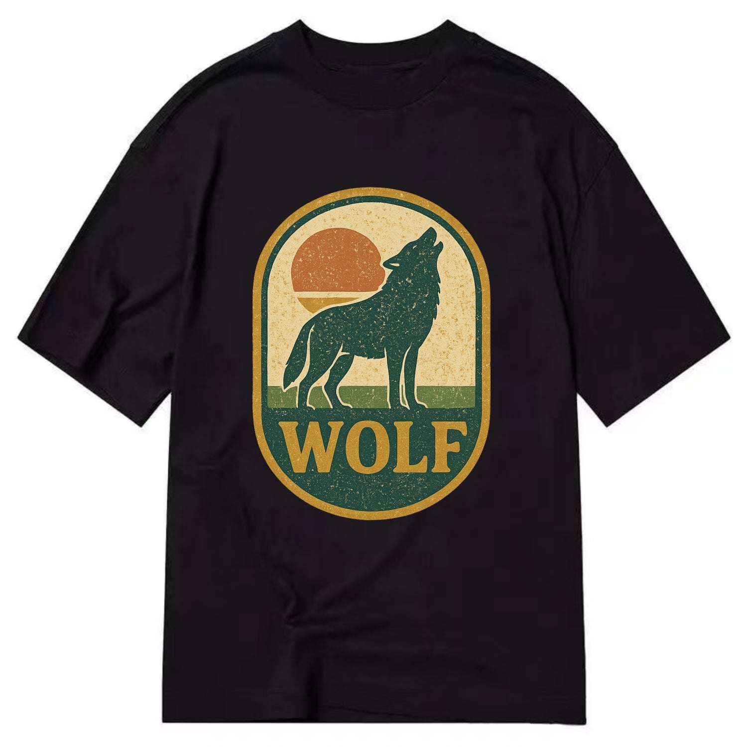 Carbon Fiber Wolf  - Classic T-shirt - Black
