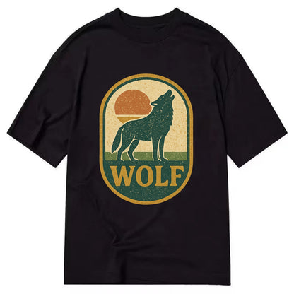 Carbon Fiber Wolf  - Classic T-shirt - Black