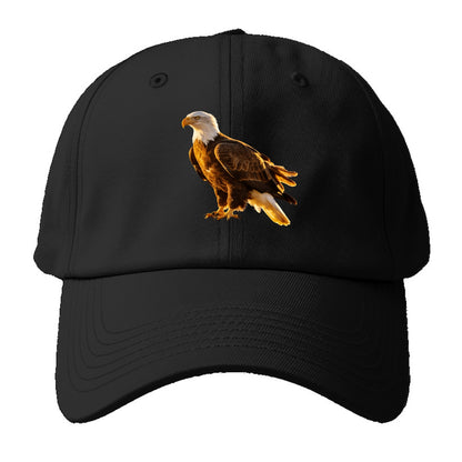 Eagle - Baseball Cap For Big Heads - Black