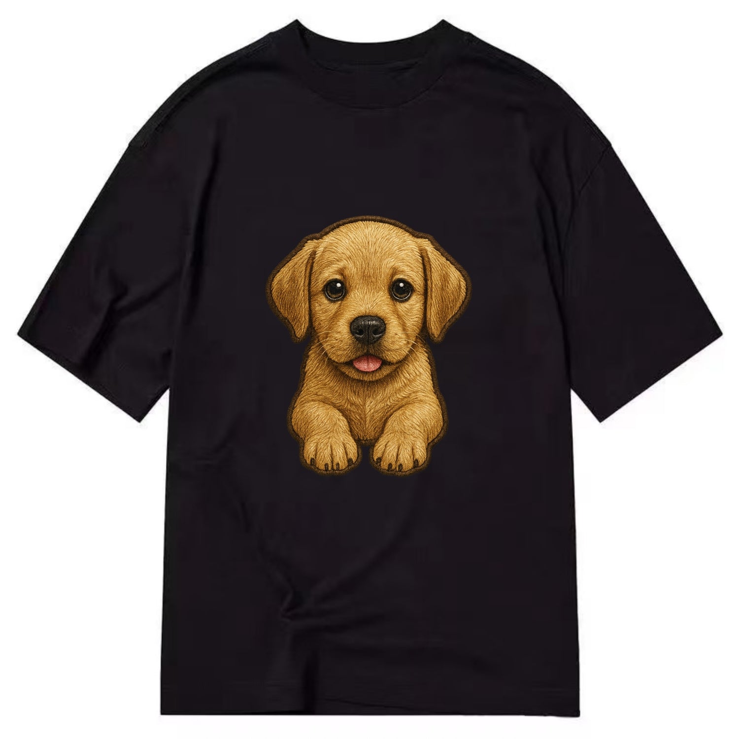 Baby Labrador Retriever Puppy - yellow/black/chocolate, soulful eyes, soft ears, - Classic T-shirt - Black