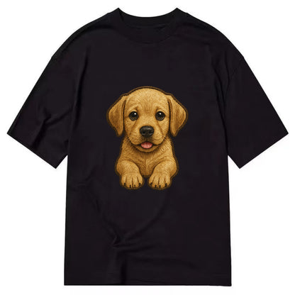 Baby Labrador Retriever Puppy - yellow/black/chocolate, soulful eyes, soft ears, - Classic T-shirt - Black