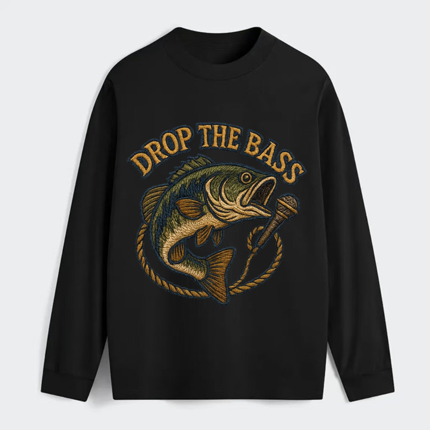 Drop The Bass  - Classic Long Sleeve Shirt - Black