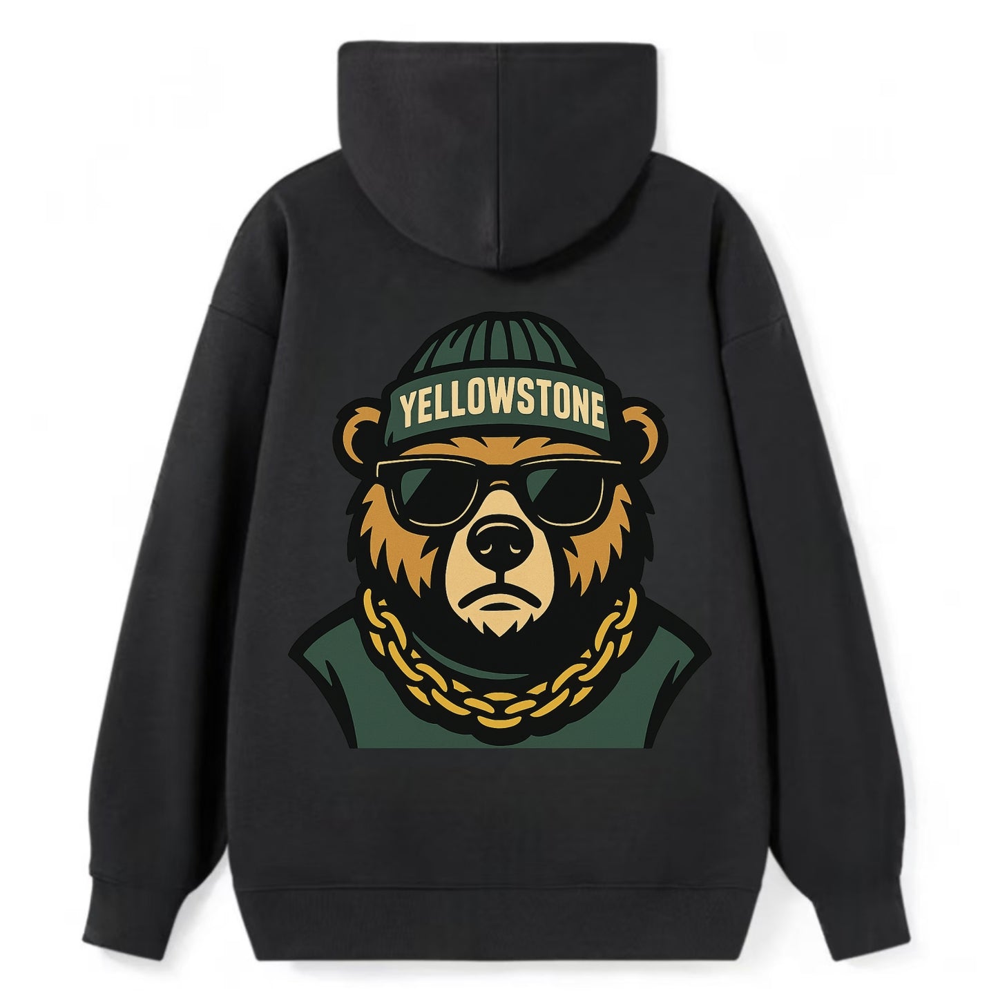 Yellowstone Bear - Classic Pullover Hoodie - Black