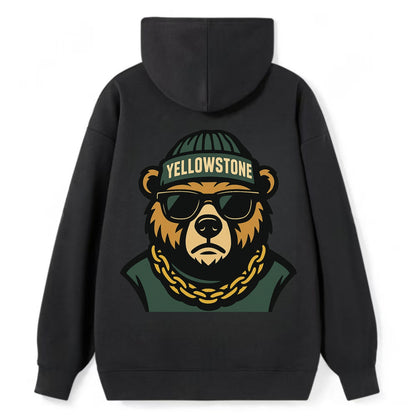 Yellowstone Bear - Classic Pullover Hoodie - Black