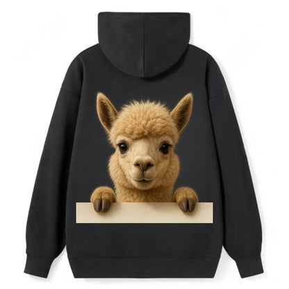 Alpaca  - Classic Pullover Hoodie - Black