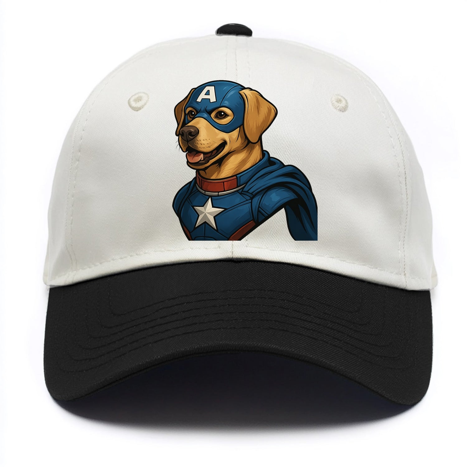 Labrador Patriotic Hero  - Two Tone Cap - Black