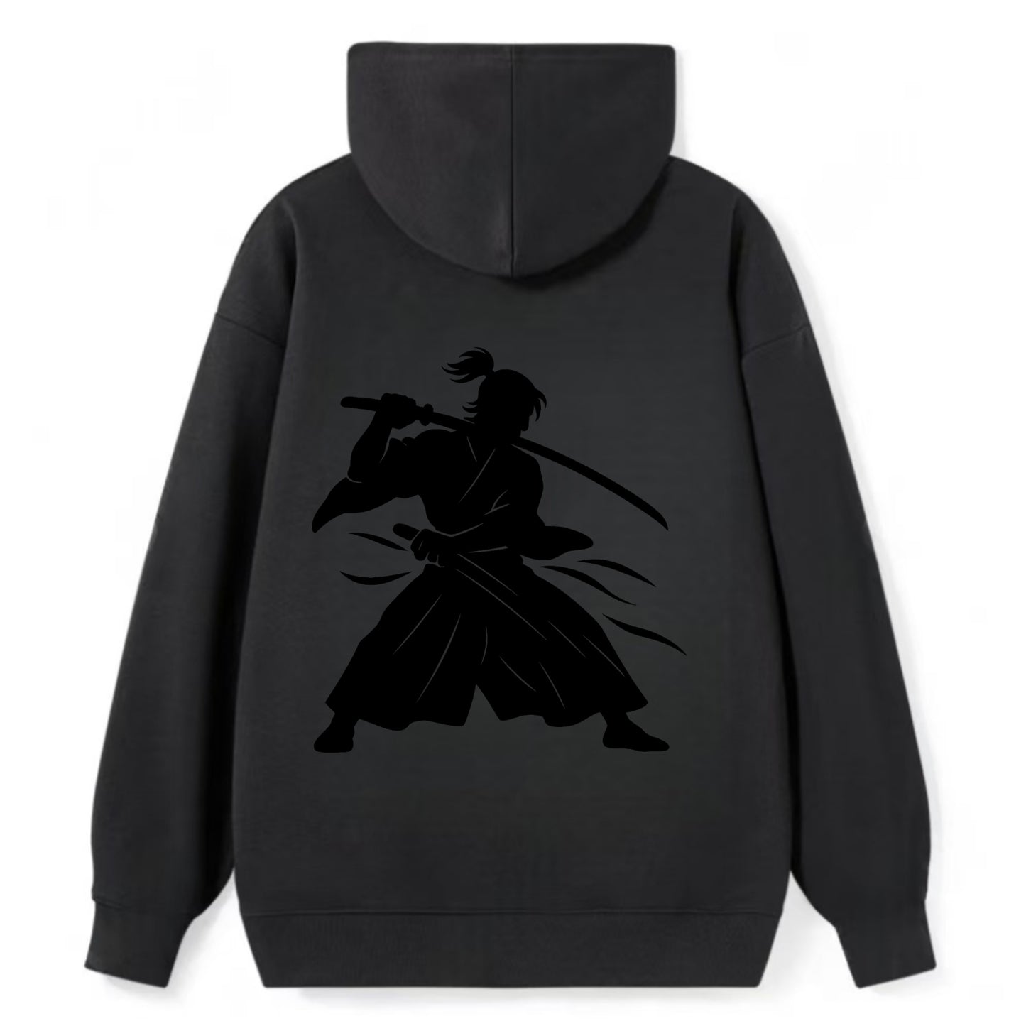 Japanese samurai sword draw - Classic Pullover Hoodie - Black