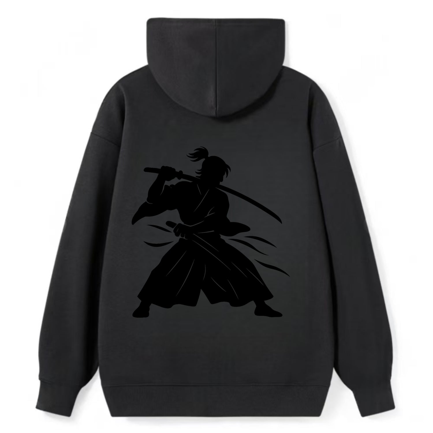 Japanese samurai sword draw - Classic Pullover Hoodie - Black