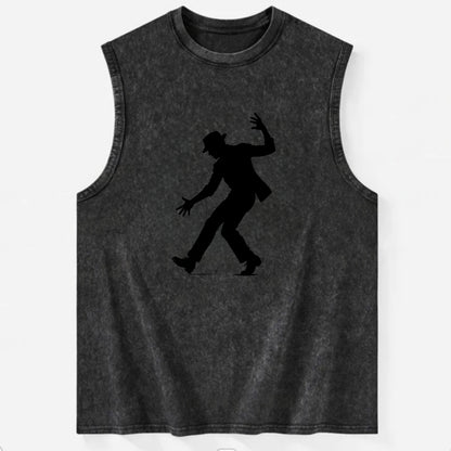 Tap dancer dramatic step - Vintage Washed Tank - Black